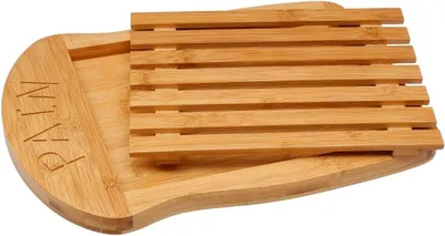 Produktbild von Schneidebrett 35 x 26 cm, Bambusholz, mit Krümelkammer, für Küche