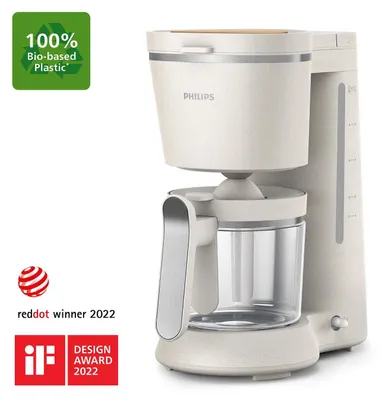 Produktbild von Philips Filterkaffeemaschine Conscious Collection Edition aus 100% biobasiertem Kunststoff, 1.2 L (HD5120/00)