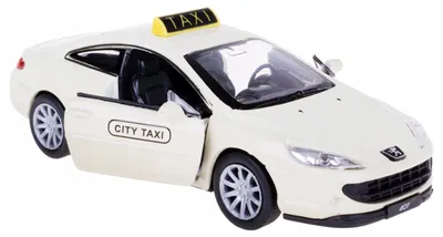 Produktbild von Welly Peugeot 407 Coupe Taxi Modellauto Metall 1:34/39