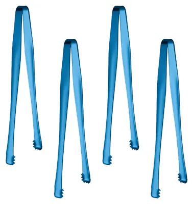 Produktbild von Zuckerzange aus Edelstahl, Eiszange, Mini-Servierzange, Vorspeisenzange – 4er-Set