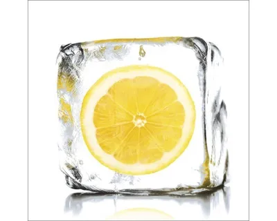 Produktbild von Glasbild Lemon Sorbet 50x50 cm