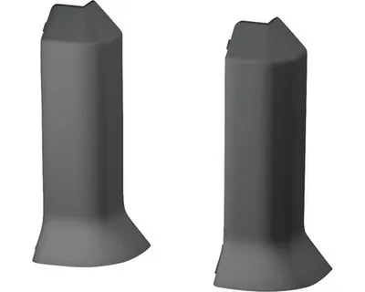 Produktbild von Prinz Außenecken für Hartschaum-Sockelleiste 60 mm dunkelgrau