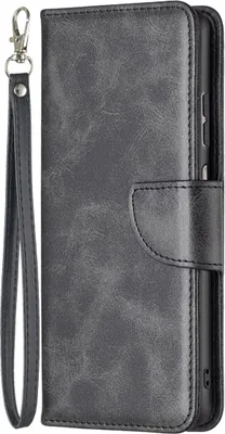 Produktbild von König Design Hülle kompatibel mit Samsung Galaxy A23 Kunstleder Handyhülle - Handy Case Schwarz