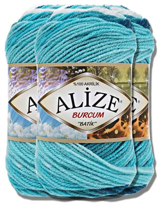 Produktbild von Alize 3x 100g Burcum Batik Wolle mit Farbverlauf, Häkeln, Stricken (1892)