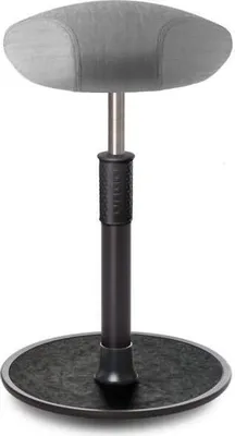 Produktbild von Sitz- Stehhocker Free Tall Triangel kvadrat Remix Hellgrau schwarz /schwarz.