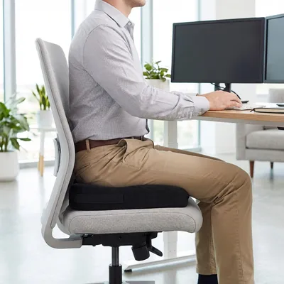 Obrázek produktu pro hjh OFFICE sedací polštář MEDISIT II ortopedický polštář tkanina