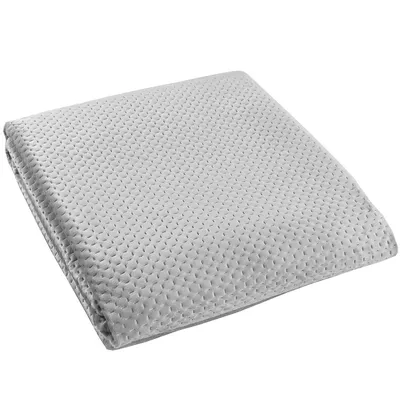 Image de Couvre-lit matelassé, style moderne, velours haut de gamme, 220 x 240 cm, gris 01