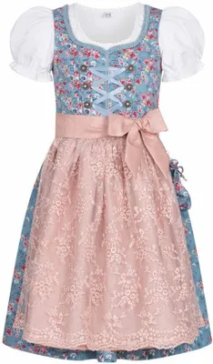 Produktbild von Kinderdirndl 3-teilig Jule in Blau von Nübler Größe 98