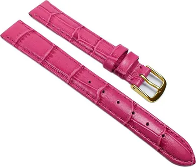 Produktbild von Louisiana Print XL Ersatzband Uhrenarmband Leder Himbeere  21913G-XL, Anstoß:14 mm