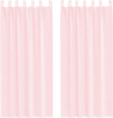 Produktbild von Voile Vorhänge mit Schlaufen 2 Stk. Hellrosa 140x225 cm