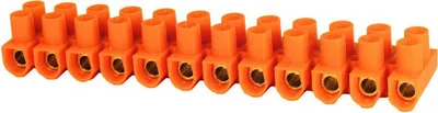 Image de Bornier fileté 12 broches 16mm orange LTF 12-16 Simet 21612108