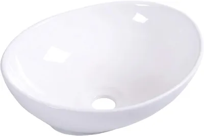 Produktbild von GOPLUS Waschbecken Aufsatzwaschbecken Einbauwaschbecken Waschschale Handwaschbecken, 40x33x14 cm, Weiss