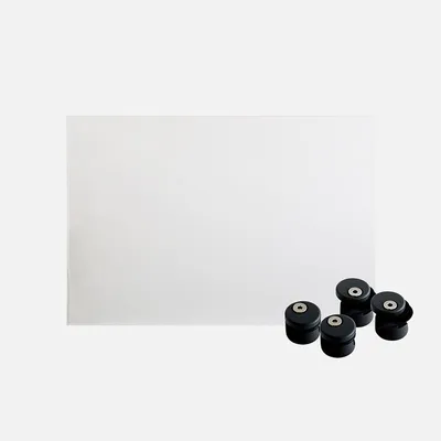 Produktbild von Schutzpaneel für Geländer + Befestigungselemente Farbe Tiefschwarz RAL 9005