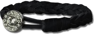 Produktbild von SilberDream Armband Leder -gegerbtes Rindsleder- schwarz Damen Frauen LAP522S