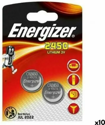 Obrázek produktu pro Knoflíkové lithiové články Energizer 3 V CR2450 (10 kusů)
