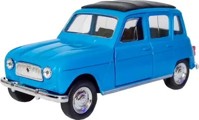 Produktbild von RENAULT 4 R4 Quatrelle mit Rückzug Modellauto Welly Metall Modell Auto Spielzeugauto Spielzeug Kinder Geschenk 55 (Blau)