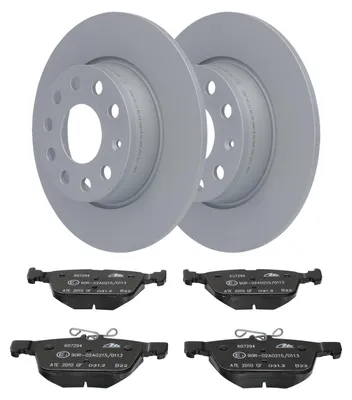 Produktbild von ATE Bremsscheiben Ø272 + Bremsbeläge hinten für VW Golf 7 Touran 2 Audi A3 8V Q2 Seat Leon 3