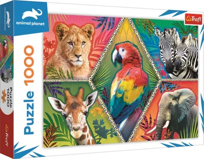 Zdjęcie produktu dla Trefl Puzzle 1000 elementów - Egzotyczne zwierzęta 10671