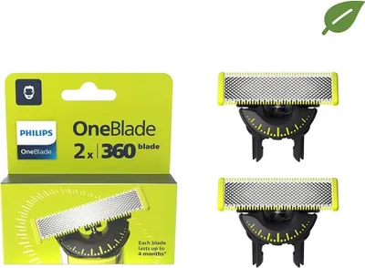 Produktbild von Philips Ersatzklingen Rasierklingen OneBlade 360 langlebig passgenau QP420 60 Zweier Pack