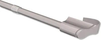 Produktbild von Interdeco Klemmfix Klemmstange, Scheibenstange Silbergrau (Chrom matt) Modell Sitefix, 75-125 cm