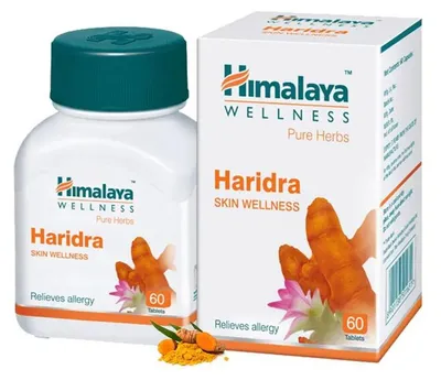 Productafbeelding van Himalaya Haridra, kruiden supplement - 60 tabletten, met extract van kurkuma