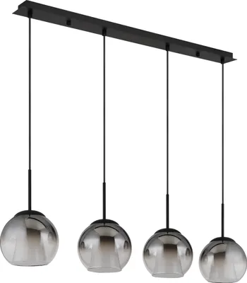 Produktbild von Globo Lighting Hängeleuchte Metall schwarz matt, 4x E27