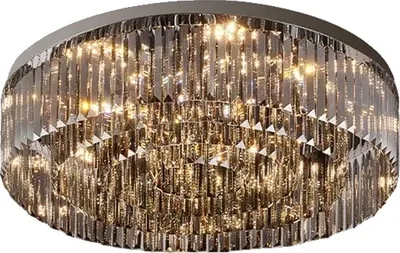 Produktbild von LED KristalllŸster, moderner Stil, 160 W Leistung, Chrom 80 cm, 3-Farben Kein Fernbedienung