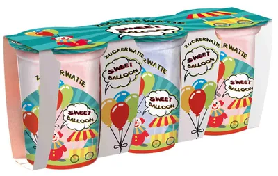Produktbild von Sweet Balloon Zuckerwatte 3x20g