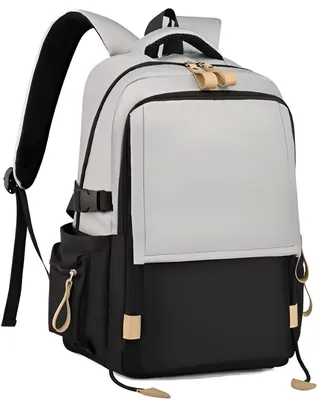Imagen del producto de CarryQuest® - Mochila tipo maletín para portátil, 20-35L, nylon, color negro/gris