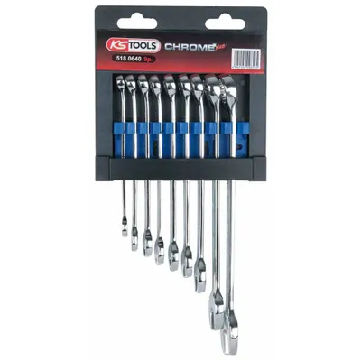 Image de KS Tools Jeu de 9 clés mixtes CHROMEplus 8-19 mm acier