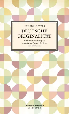Produktbild von Deutsche Originalität