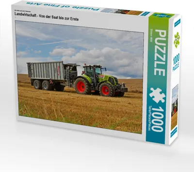 Produktbild von CALVENDO Puzzle Ein Motiv aus dem Kalender Landwirtschaft - Von der Saat bis zur Ernte | 1000 Teile Lege-Größe 64x48cm Foto-Puzzle für glückliche Stunden