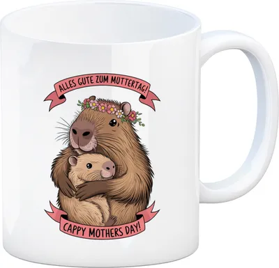Produktbild von Capybara - Alles Gute zum Muttertag Kaffeebecher
