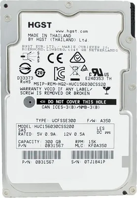 Produktbild von Hgst Huc156030Css200 300Gb 15K Sas 6G 128Mb 2.5"