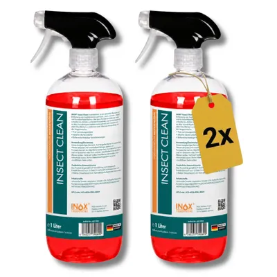Produktbild von INOX® Insect Clean Insektenreiniger, 2x1L - Insektenentferner Autoreinigung