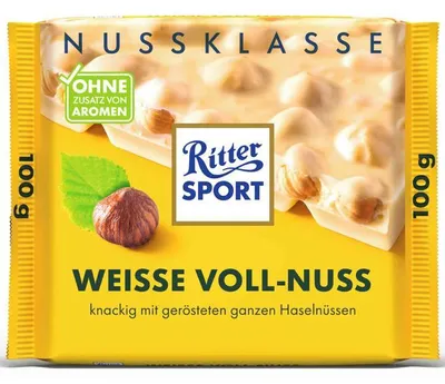 Produktbild von Ritter Sport Nussklasse Weisse Voll-Nuss 100g
