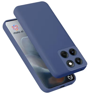 Produktbild von Cadorabo Hülle für Motorola Moto Edge 60 Fusion / Edge 60 Hülle Silikon Handyhülle Case aus flüssigem Silikon, Kratzfeste und stoßfeste Schutzhülle für Motorola Moto Edge 60 Fusion / Edge 60