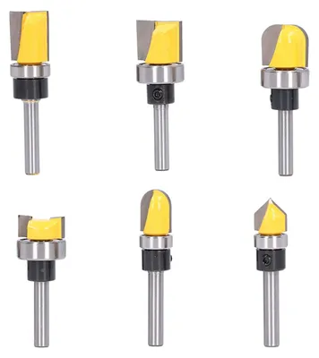 Obrázok produktu pre Patroonfrees, 6-dielna sada, zapustené frézy, priemer 6 mm