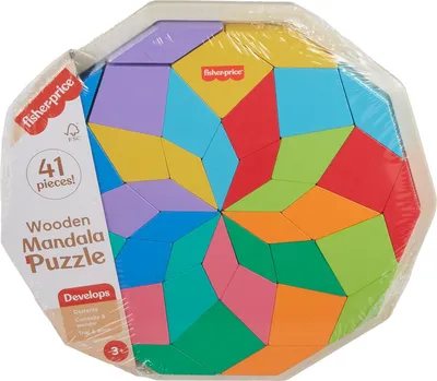Produktbild von Mandalapuzzle aus Holz (40 Teile)