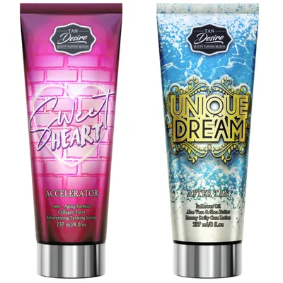 Imagen del producto de Tan Desire Sweet Heart Unique Dream: Set de bronceado