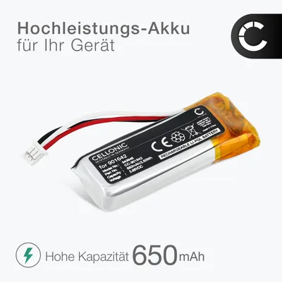 Produktbild von CELLONIC, Akku für Haustechnik Kompatibel mit Somfy Nina IO, Nina, 5121348A, 901642 (3.85V 650mAh)
