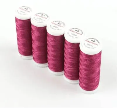 Produktbild von Ackermann Embroidery 40 Stickgarn 5x260m 2963 Dunkelrosa4