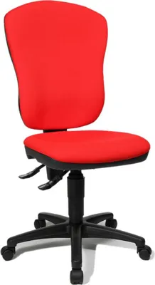 Produktbild von Topstar Bürostuhl Point 80, 8180 G21 Stoff rot, Gestell schwarz