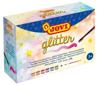 Obrázok produktu pre Jovi Premium Sada temperových farieb Trblietky 4 x 35 ml