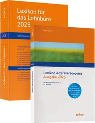Produktbild von Buchpaket Lexikon für das Lohnbüro und Lexikon Altersversorgung 2025