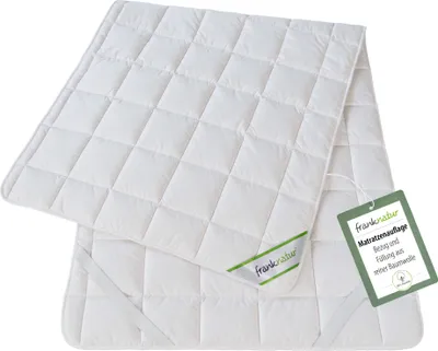 Produktbild von franknatur Unterbett Baumwolle Matratzenauflage atmungsaktive Bettauflage waschbar
