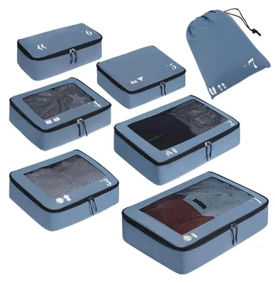 Produktbild von Set von 7 Reise Organizer Packing Cubes für Koffer