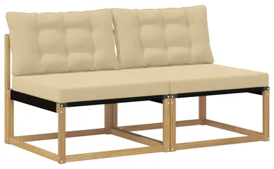 Immagine prodotto di vidaXL Divano da esterno medio in legno massello di acacia, bianco
