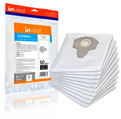 Zdjęcie produktu dla 10x worki do odkurzacza Parkside PNTS 1300 D3 1300 A1, 1300 B2, PNTS 1400, 1400 B2, C1, D1, 1500, PNTS 30/6