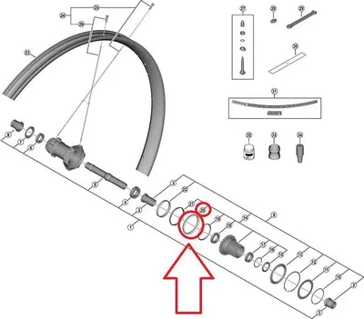 Immagine prodotto di Anello distanziatore SHIMANO per FH-M9210-B 12 mm - distanziatore di precisione per ruota posteriore...